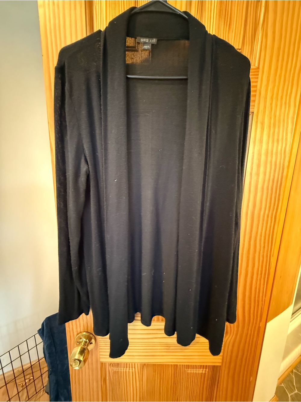 J. Jill Black Open-Front Lightweight Cardigan